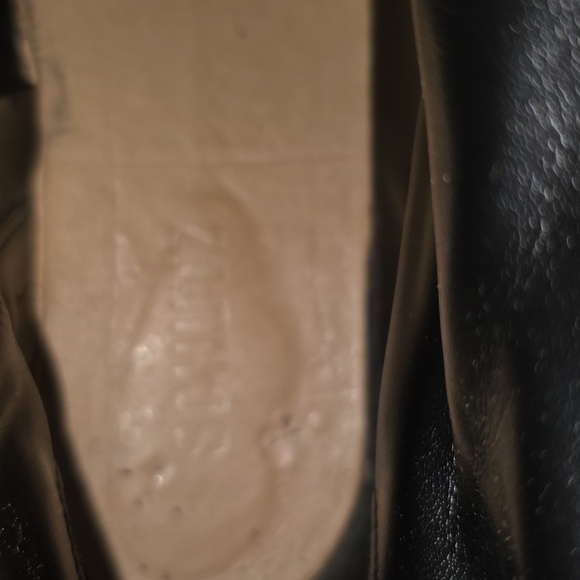 Schutz Kaile Black Leather Combat Boots Women 8 - Picture 7 of 15